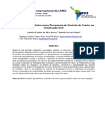 Orçamento Paramétrico Como Ferramenta de Controle de Custos Na Construção Civil