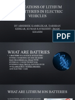 Applications of Lithium Ion Batteries in Electric Vehicles