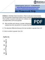 Statistics Homework Help