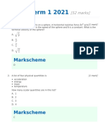 G11 Answer Midterm 1 2021 Markscheme