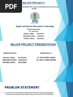 Major Project-I: Jaypee Institute of Information Technology