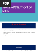 2 Standardization of Milk