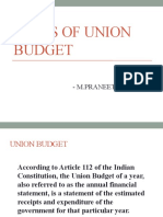 Types of Union Budget