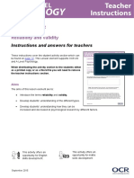 Lesson Element Reliability and Validity: Instructions and Answers For Teachers