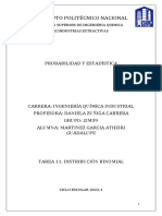 Instituto Politécnico Nacional: Probabilidad Y Éstadistica