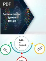 Communication System Design