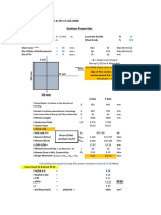 Section Properties: Column Design As Per IS:456-2000 Column No. 3