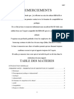 Remerciements: Table Des Matieres