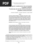 SABATINI 2001 - Segregación Residencial en Las Principales Ciudades Chilenas