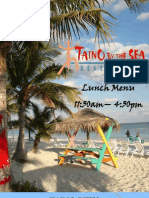 Taino by The Sea Lunch Menu