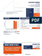 Electricity Account: Recent Usage Electricity Charges Summary