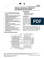 Two-Cell, Three-Cell, and Four-Cell Lithium-Ion or Lithium-Polymer Battery Protection Afe