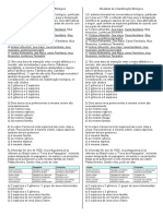 Atividade de Classificação Biológica