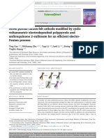 Ying Gao, Weihuang Zhu, Yaqi Li Novel Porous Carbon Felt Cathode Modified by Cyclic