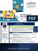 Management of Information Systems: El Mehdi El Khachia, Mba, PMP, Safe