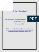 British Standard: A Single Copy of This British Standard Is Licensed To