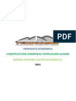 P. U. Chimenea Ventilación Con Equipo Alimak - Teincomin Sac