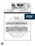 Ley de Ingresos para El Año Fiscal 2022 Tijuana