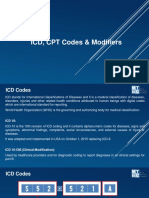 ICD, CPT Codes & Modifiers