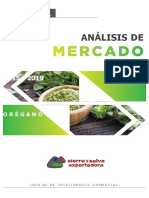 Análisis de Mercado - Orégano 2015 - 2019