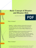 Basic Concept of Disaster and Disaster Risk: Prepared By: Mateo T. Tadong, LPT