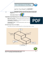 TLE-Mechanical Drafting What Do You Need To KNOW?: A Line Drawing On A Flat Surface. From 90 Degrees