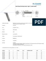 Hexalobular (6 Lobe) Socket Pan Head Thread Forming Screws Type C, Metric Thread