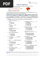 Order of Adjectives