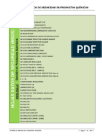 Hoja de Seguridad de Productos Quimicos