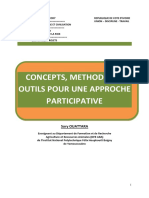 Concepts, Methodes Et Outils Pour Une Approche Participative