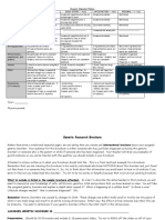 Genetic Disorder Rubric