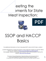 HACCP and SSOP Basics