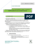 Cuidados, Mantenimiento y Retirada de La S.V.