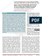 A Descriptive Study To Assess The Knowledge and Practices Regarding COPD Prevention and Management Among Staff Nurses in Selected Hospital of District Patiala