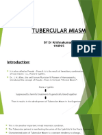 Tubercular Miasm: BY DR Krishnakumari 19HP05