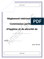 Modèle de Règlement Intérieur de La CPHSE