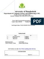 CSE 104 Lab Project Train Reservation System