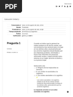 Evaluación Unidad 3