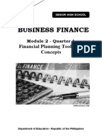 Business Finance: Financial Planning Tools and Concepts