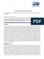 SPE-184287-MS Compressibility Factor Correlation For The Niger Delta Gas