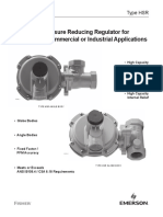 Type HSR Pressure Reducing Regulator For Residential, Commercial or Industrial Applications