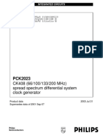 Ck408 (66/100/133/200 MHZ) Spread Spectrum Differential System Clock Generator