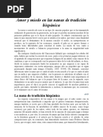 Amor y Miedo en Las Nanas de Tradición Hispánica