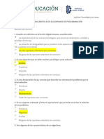 Evaluación Diagnostica de Algortimos de Programación