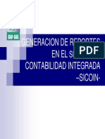 Guía para Generar Reportes en El Sistema de Contabilidad Integrada (SICOIN)