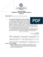 Learning Activity Sheet-Music 6 Week1-2: Third Quarter