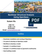 Nonlinear Structural Analysis Using OpenSees