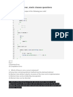 Abstract, Inner, Static Classes Questions: Class Public Public
