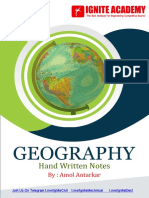 Geography Hand Written Notes by Antarkar Sir Ignite