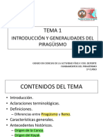 TEMA 1. Introducción y Generalidades Del Piragüismo.